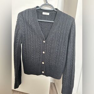 Sandro pearl dark grey cardigan